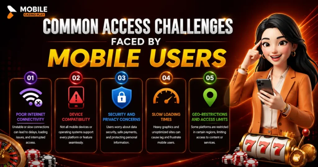 image of common access challenges faced by mobile users