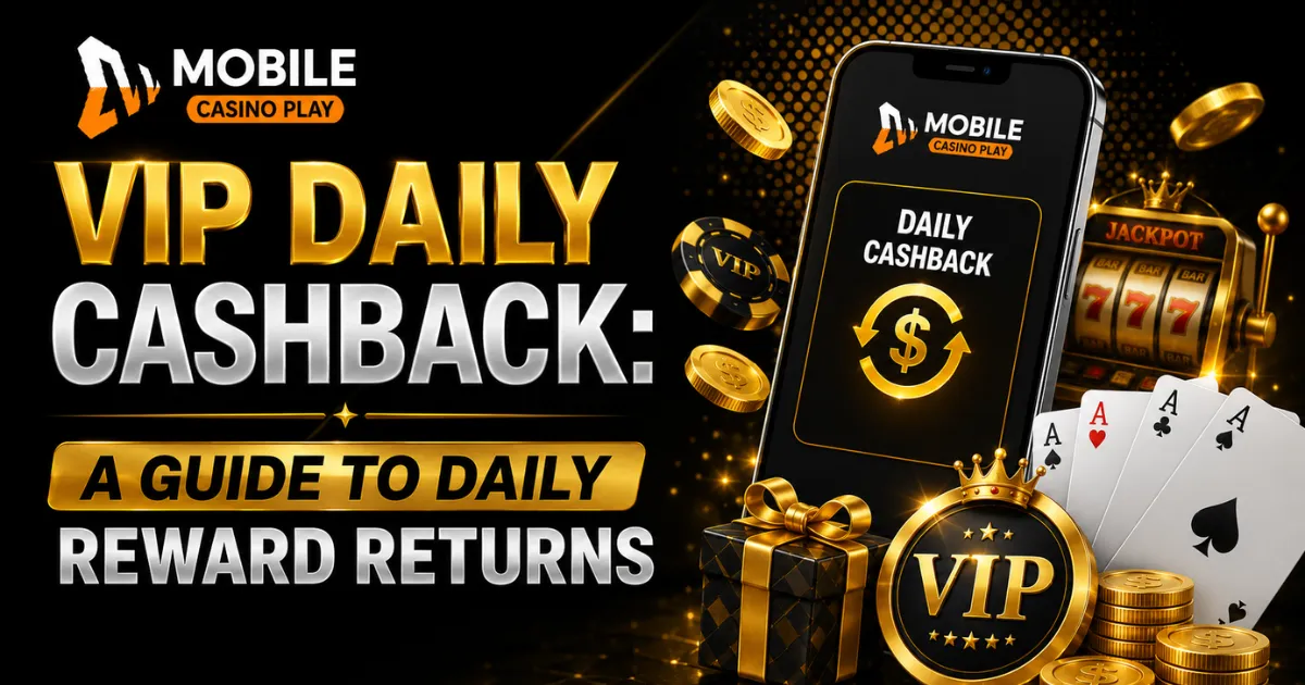 image of mobile casino play vip daily cashback: a guide to daily reward returns